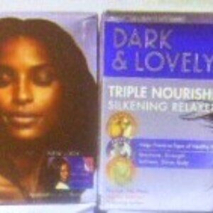 BX75 - 2x Dark & Lovely TRIPLE NOURISHED SILKENING RELAXER Hair Dye